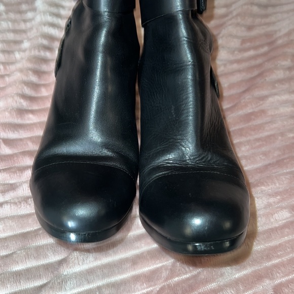Balenciaga Ankle Boots, Black Round-Toes, Wrap-Around Straps, heels 4โ. EUC. - Picture 7 of 11
